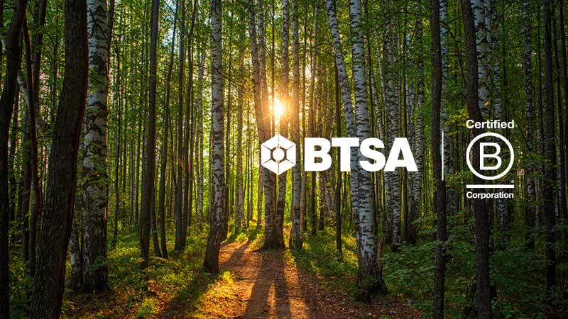 Bosque y logos BTSA