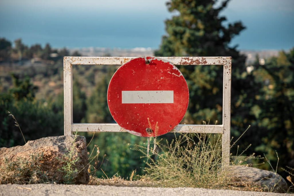 Señal de prohibido